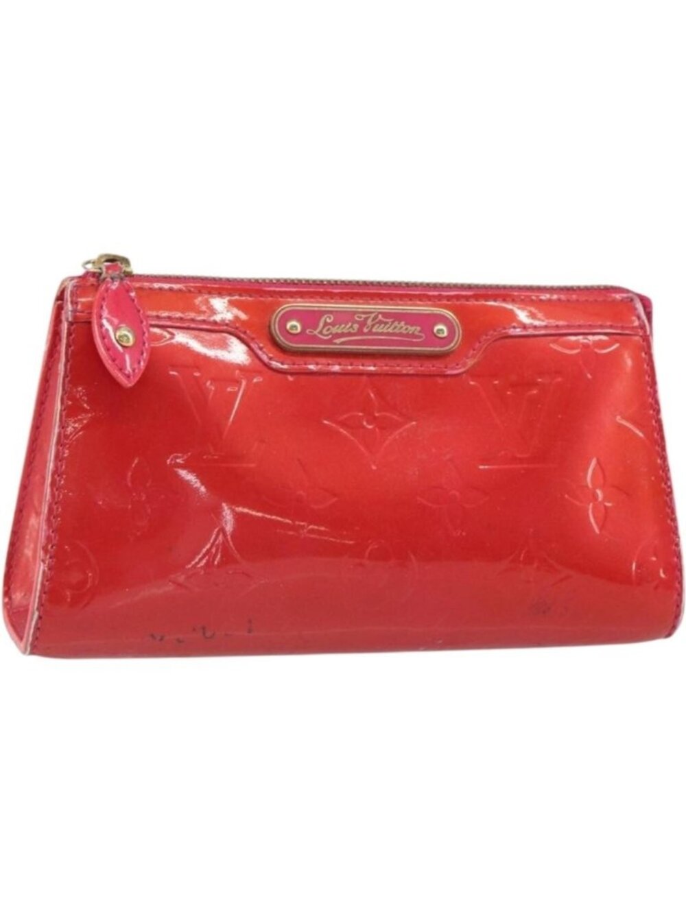 LOUIS VUITTON Monogram Vernis Trousse Cosmetic Pink Rose Pop M93647
